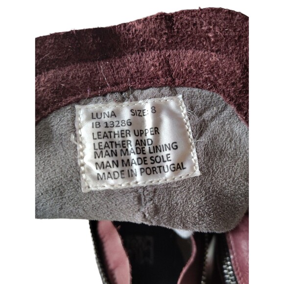 Miz Mooz Luna Burgundy Wine Leather Boot Size 8 Women's   49 - Picture 16 of 16